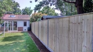 Closeboard with Concrete Posts & Gravel Boards